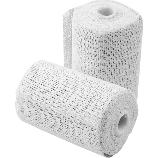 Gipsverband - 8x rollen -wit - 7,5 x 2700 cm - gips gaas - gipsbuik - maskers - adrukken