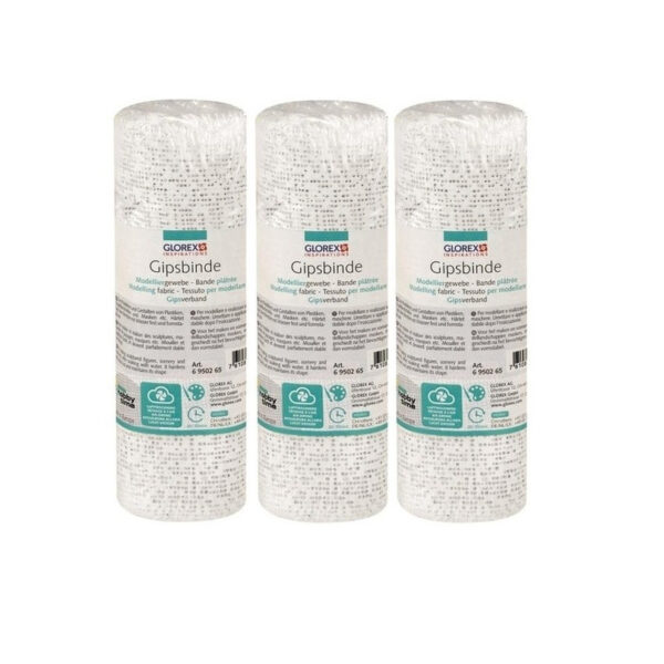 Keratex Gips verband - 3x rollen - 2 meter x 16 cm - gipsverband - gipsen - buik gipsen