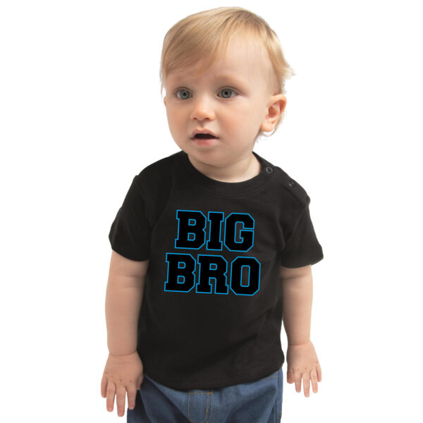Big bro kado shirt voor peuter / kinderen zwart